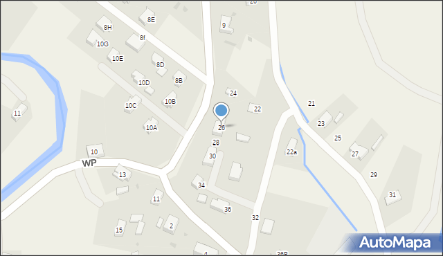 Mysłakowice, Szmaragdowa, 26, mapa Mysłakowice