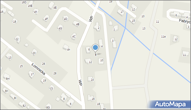 Mysłakowice, Szmaragdowa, 8, mapa Mysłakowice