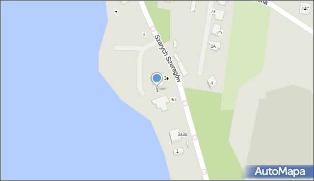 Myślibórz, Szarych Szeregów, 3, mapa Myślibórz