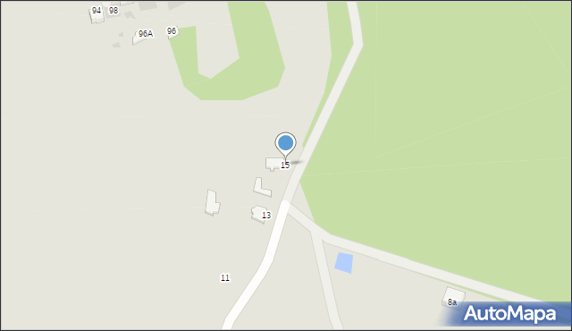 Myszków, Szczygla, 15, mapa Myszków