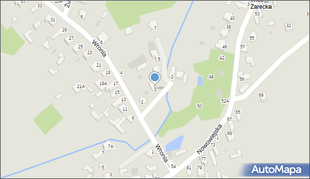 Myszków, Szpacza, 1, mapa Myszków