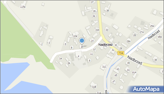 Nadbrzeż, Szkolna, 10, mapa Nadbrzeż