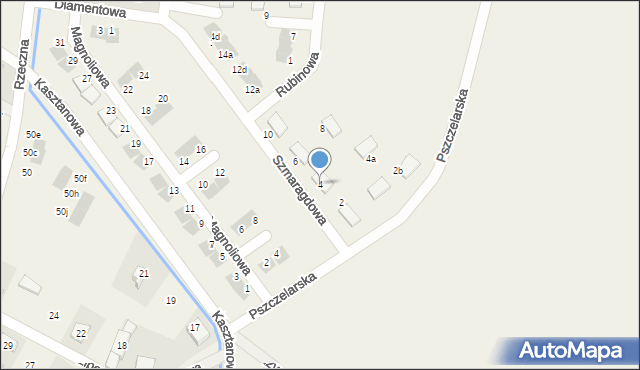 Nadolice Wielkie, Szmaragdowa, 4, mapa Nadolice Wielkie