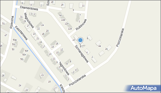 Nadolice Wielkie, Szmaragdowa, 6, mapa Nadolice Wielkie