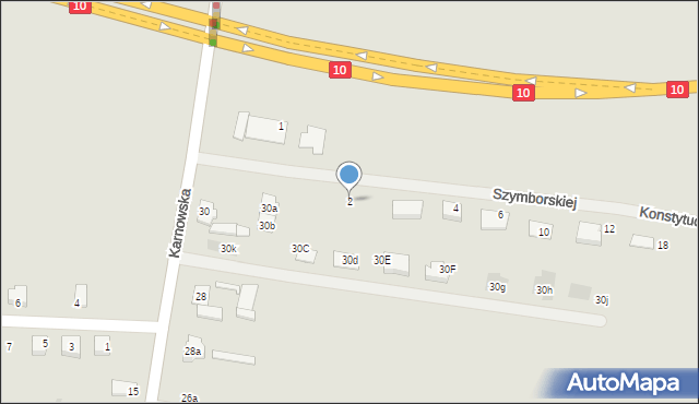 Nakło nad Notecią, Szymborskiej Wisławy, 2, mapa Nakło nad Notecią