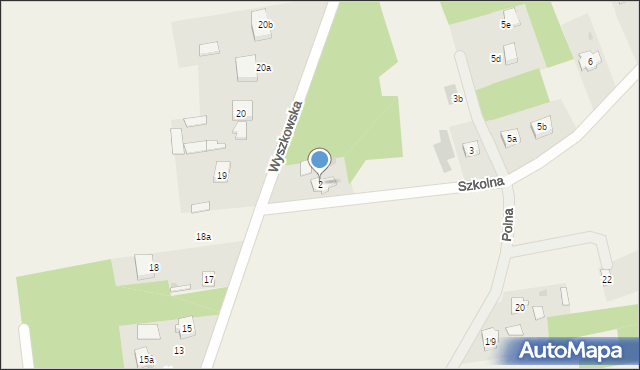 Natalin, Szkolna, 2, mapa Natalin