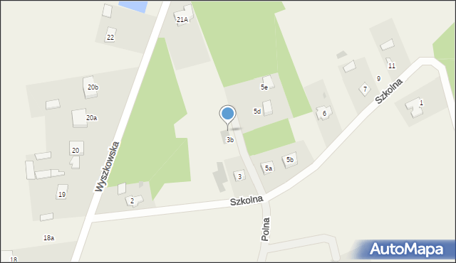 Natalin, Szkolna, 3c, mapa Natalin