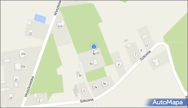 Natalin, Szkolna, 5e, mapa Natalin