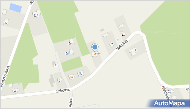 Natalin, Szkolna, 6, mapa Natalin
