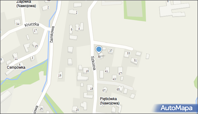 Nawojowa, Szkolna, 39, mapa Nawojowa