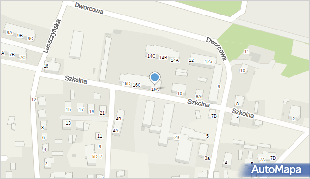 Niechlów, Szkolna, 16A, mapa Niechlów