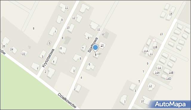 Niekłonice, Szafirowa, 8, mapa Niekłonice