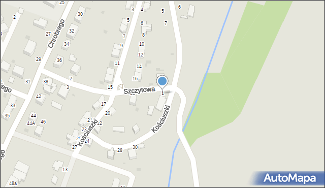 Niemcza, Szczytowa, 1, mapa Niemcza