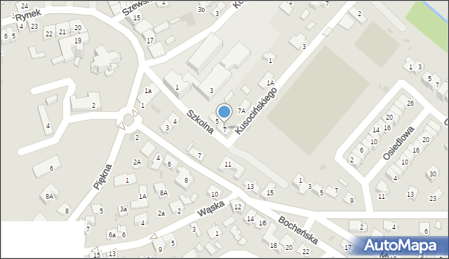 Niepołomice, Szkolna, 7, mapa Niepołomice