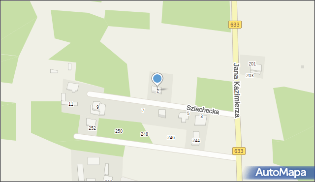 Nieporęt, Szlachecka, 2, mapa Nieporęt