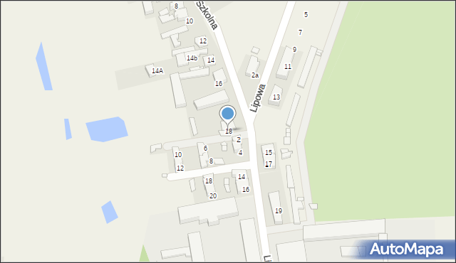 Nochowo, Szkolna, 18, mapa Nochowo