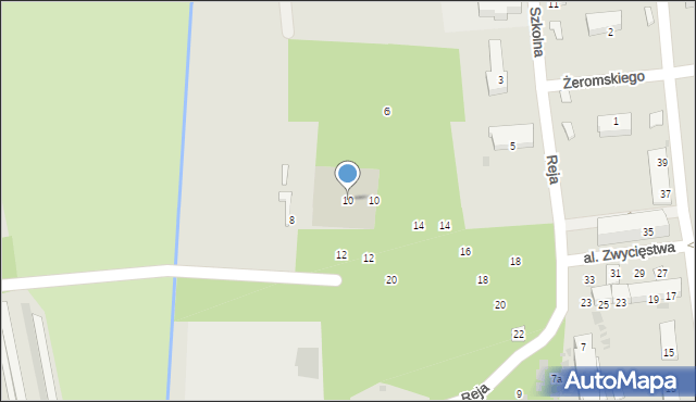 Nowa Dęba, Szkolna, 10, mapa Nowa Dęba