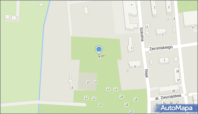 Nowa Dęba, Szkolna, 6, mapa Nowa Dęba