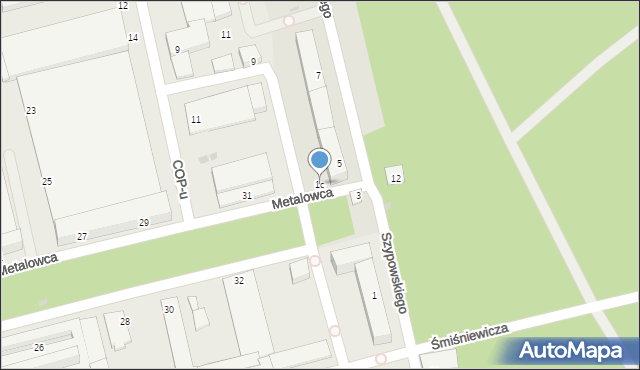 Nowa Dęba, Szypowskiego Jana, 1c, mapa Nowa Dęba