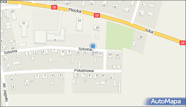 Nowa Góra, Szkolna, 12, mapa Nowa Góra