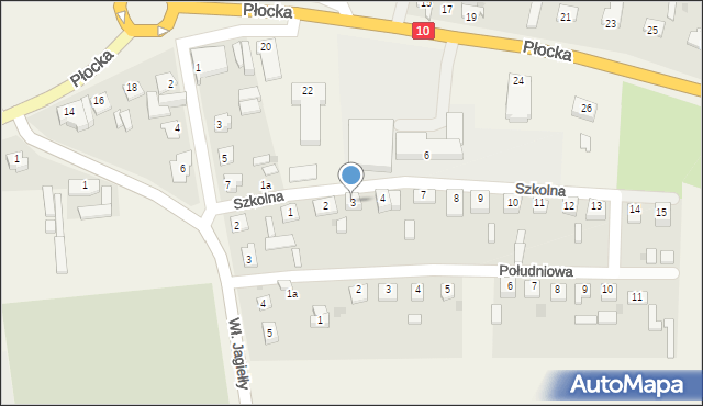 Nowa Góra, Szkolna, 3, mapa Nowa Góra