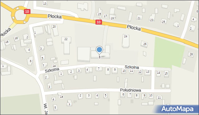 Nowa Góra, Szkolna, 6, mapa Nowa Góra