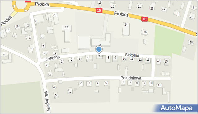 Nowa Góra, Szkolna, 7, mapa Nowa Góra