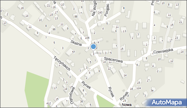 Nowa Góra, Szkolna, 1, mapa Nowa Góra