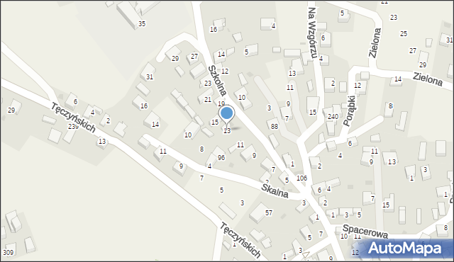 Nowa Góra, Szkolna, 13, mapa Nowa Góra