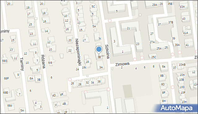 Nowa Iwiczna, Szkolna, 3B, mapa Nowa Iwiczna