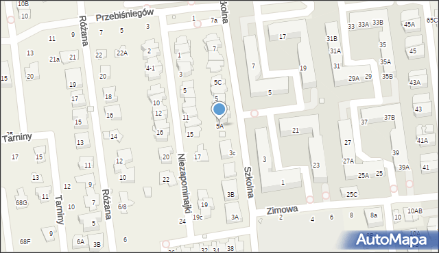 Nowa Iwiczna, Szkolna, 5A, mapa Nowa Iwiczna