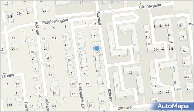 Nowa Iwiczna, Szkolna, 5B, mapa Nowa Iwiczna