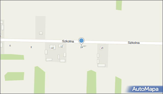Nowa Osuchowa, Szkolna, 14, mapa Nowa Osuchowa