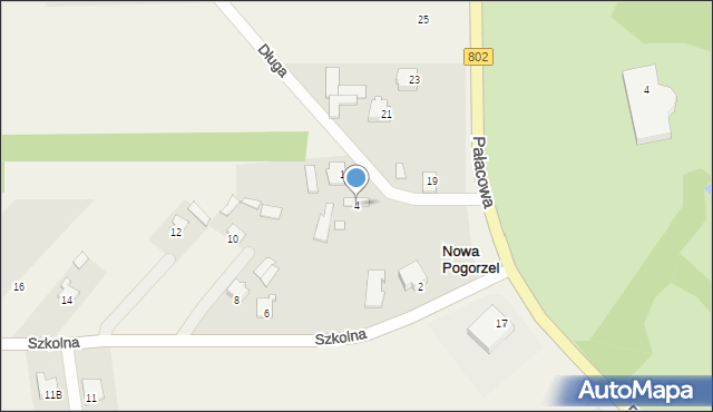 Nowa Pogorzel, Szkolna, 4, mapa Nowa Pogorzel
