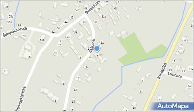 Nowa Słupia, Szkolna, 5, mapa Nowa Słupia