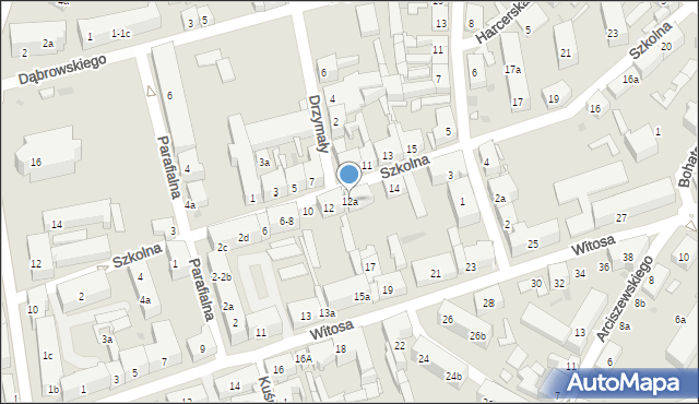 Nowa Sól, Szkolna, 12a, mapa Nowa Sól