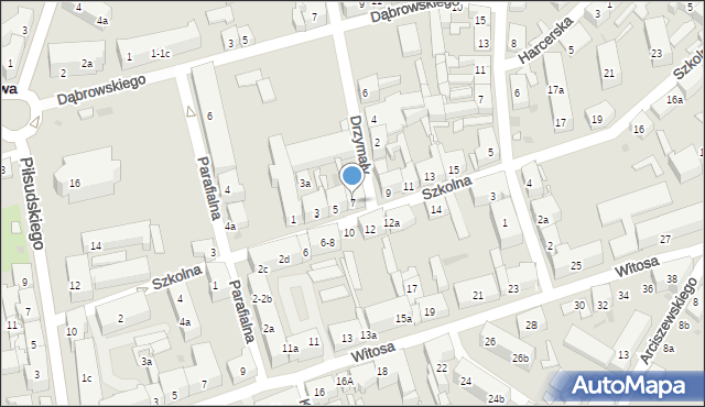 Nowa Sól, Szkolna, 7, mapa Nowa Sól