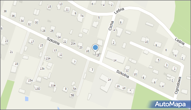 Nowa Wieś, Szkolna, 16A, mapa Nowa Wieś
