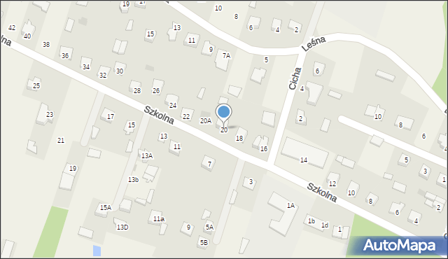 Nowa Wieś, Szkolna, 20, mapa Nowa Wieś