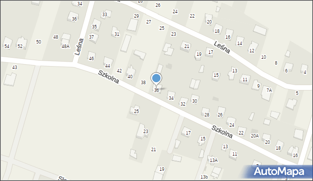 Nowa Wieś, Szkolna, 36, mapa Nowa Wieś