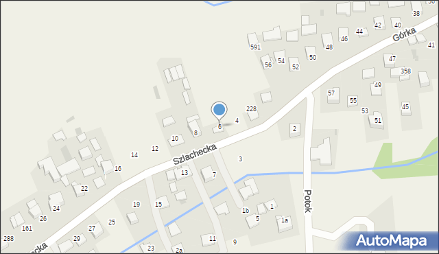 Nowa Wieś Szlachecka, Szlachecka, 6, mapa Nowa Wieś Szlachecka