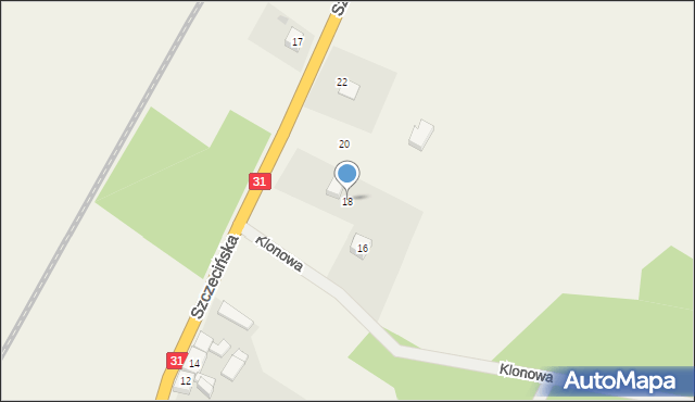 Nowe Brynki, Szczecińska, 18, mapa Nowe Brynki