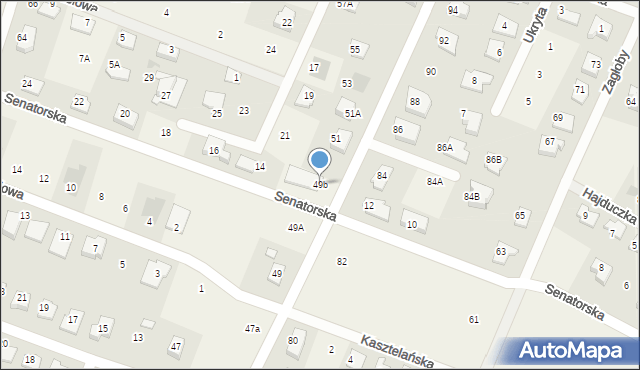 Nowe Gulczewo, Szlachecka, 49b, mapa Nowe Gulczewo