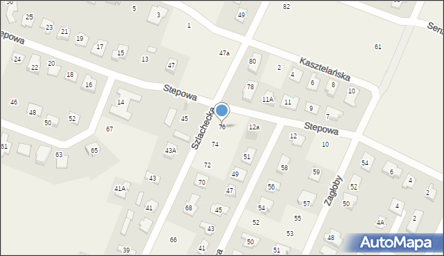 Nowe Gulczewo, Szlachecka, 76, mapa Nowe Gulczewo