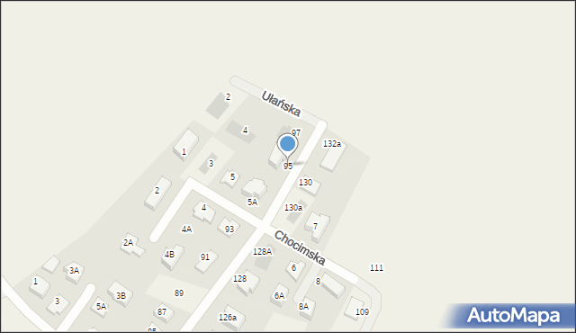 Nowe Gulczewo, Szlachecka, 95, mapa Nowe Gulczewo