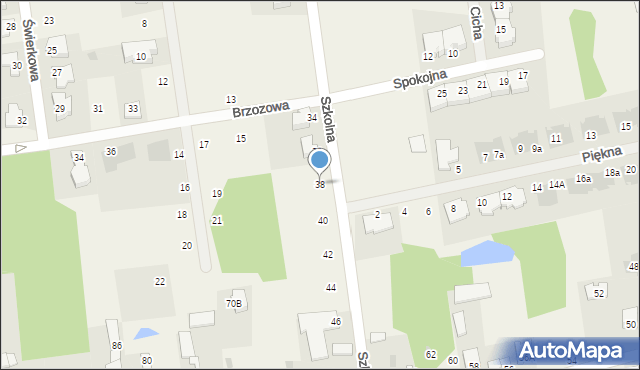 Nowe Iganie, Szkolna, 38, mapa Nowe Iganie