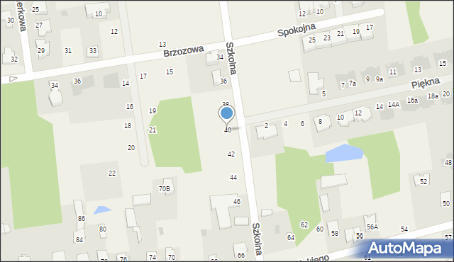 Nowe Iganie, Szkolna, 40, mapa Nowe Iganie