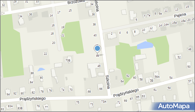 Nowe Iganie, Szkolna, 44, mapa Nowe Iganie