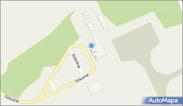 Nowe Kramsko, Szkolna, 24, mapa Nowe Kramsko