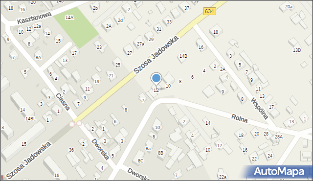 Nowe Lipiny, Szosa Jadowska, 12, mapa Nowe Lipiny